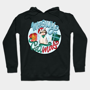 Meowy Catmas cute Christmas design Hoodie